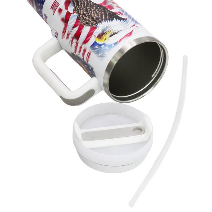 As Shown Usa American Flag Double Wall Tumbler for wholesale on Faire2