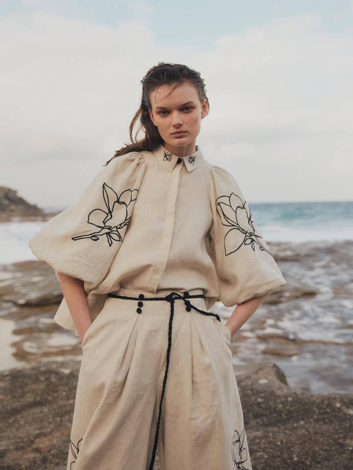 Marayn - Wholesale Top & pants set (NOT Loungewear) – Women's - Boho Chic Linen Set SpringSummer 257