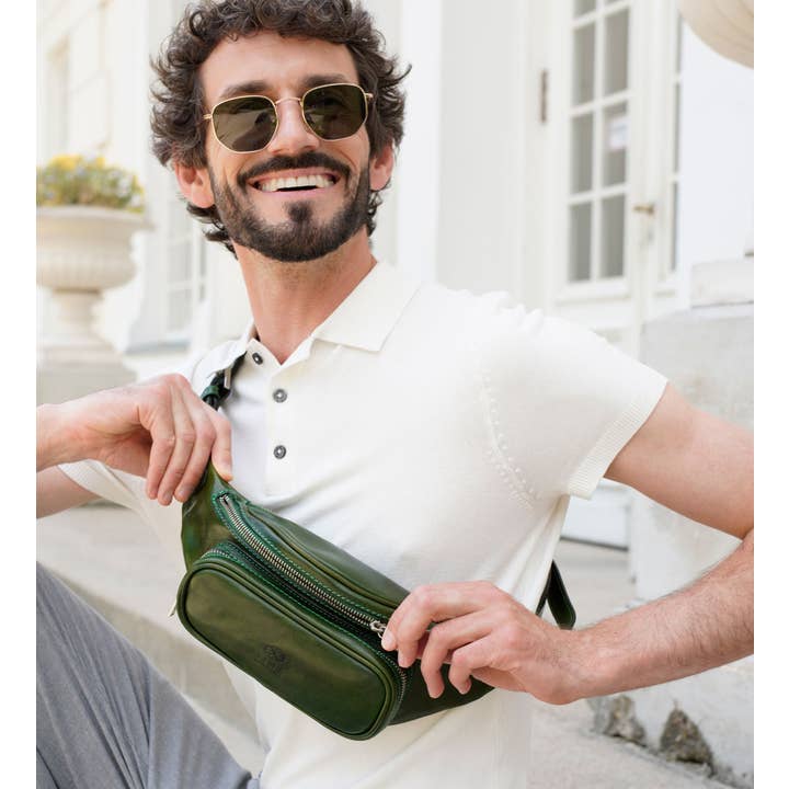 Time Resistance - Wholesale Belt Bag - Unisex - Leather Sling Bag Belly Bag - Independent People13