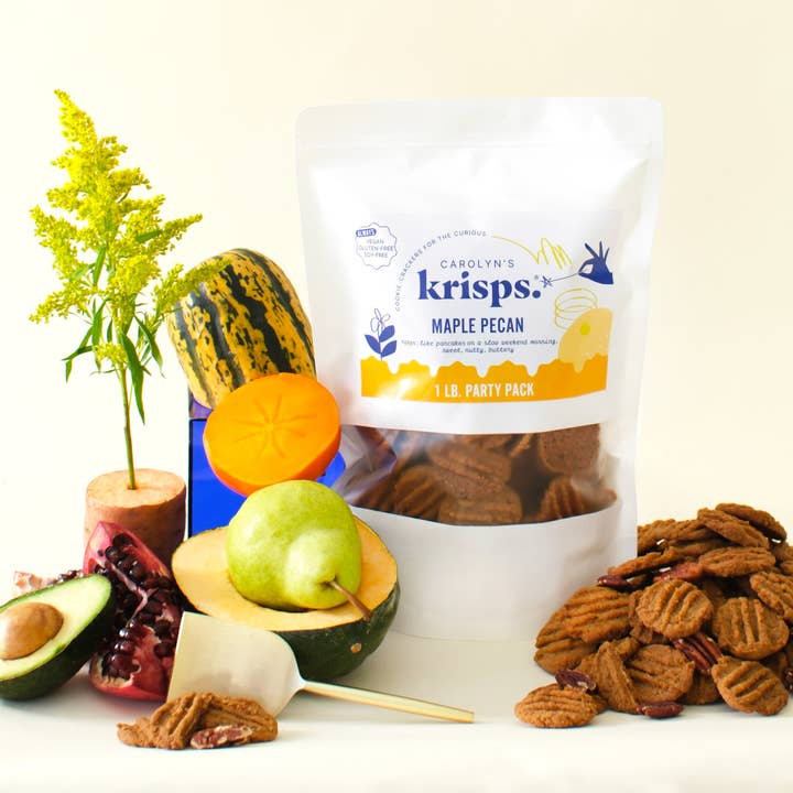 Carolyn's Krisps - Wholesale Cookie - Foodservice Packs - 1 LB - Maple Pecan Krisps
