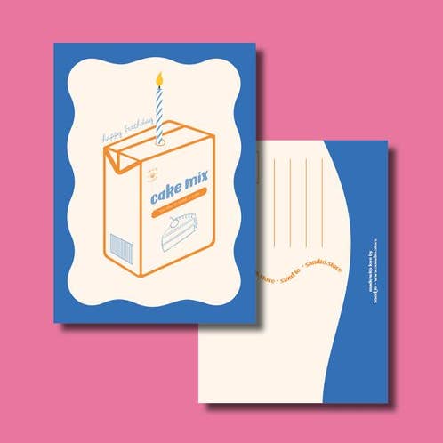 Sand to - Wholesale Birthday Card - Cake mix card0