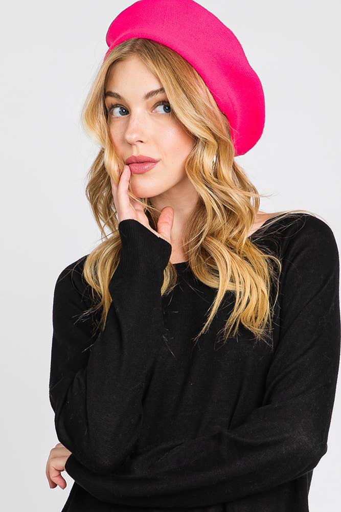 Hana – wholesale Beret – Women's – Stretchy Solid Color Beret52