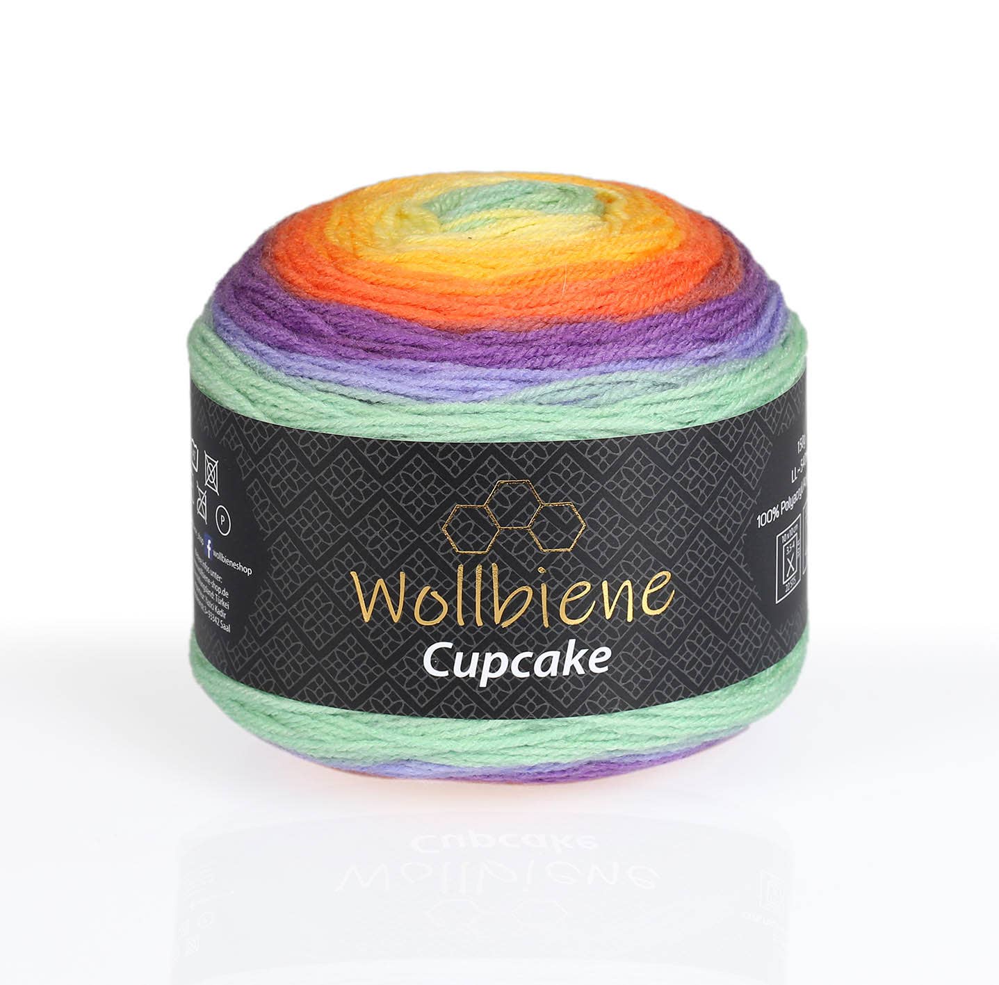 Wollbiene - Venta al por mayor Hilos - lana de lana para tejer cupcake de abeja degradado 150g5