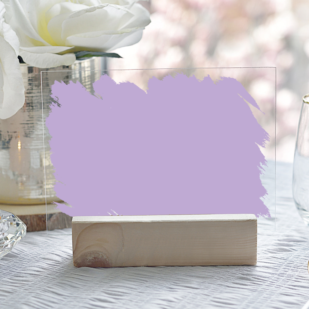 Acrylico – wholesale Decorative tabletop object – A5 Acrylic Paint Stroke & Base4