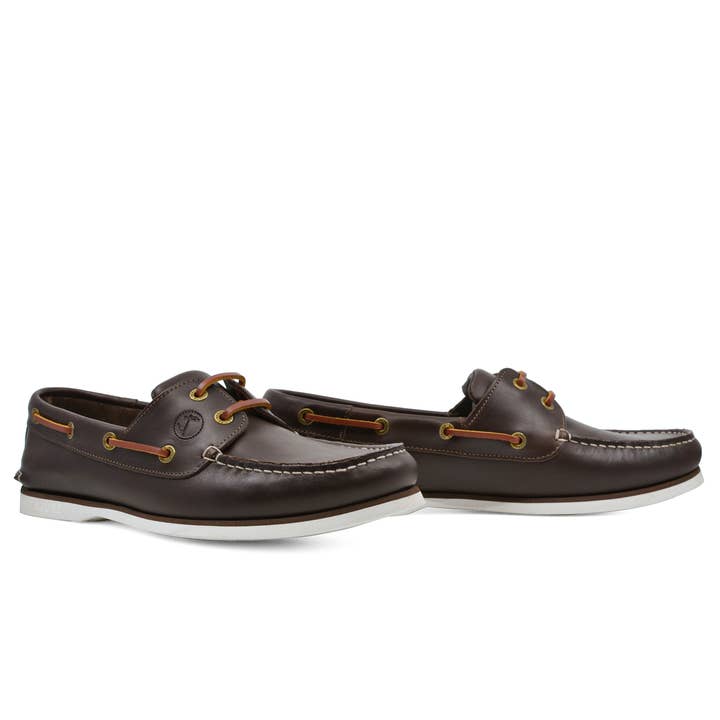 Seajure - Wholesale Boat Shoes - Men's - Men’s Boat Shoes Seajure Forvie Dark Brown Leather2