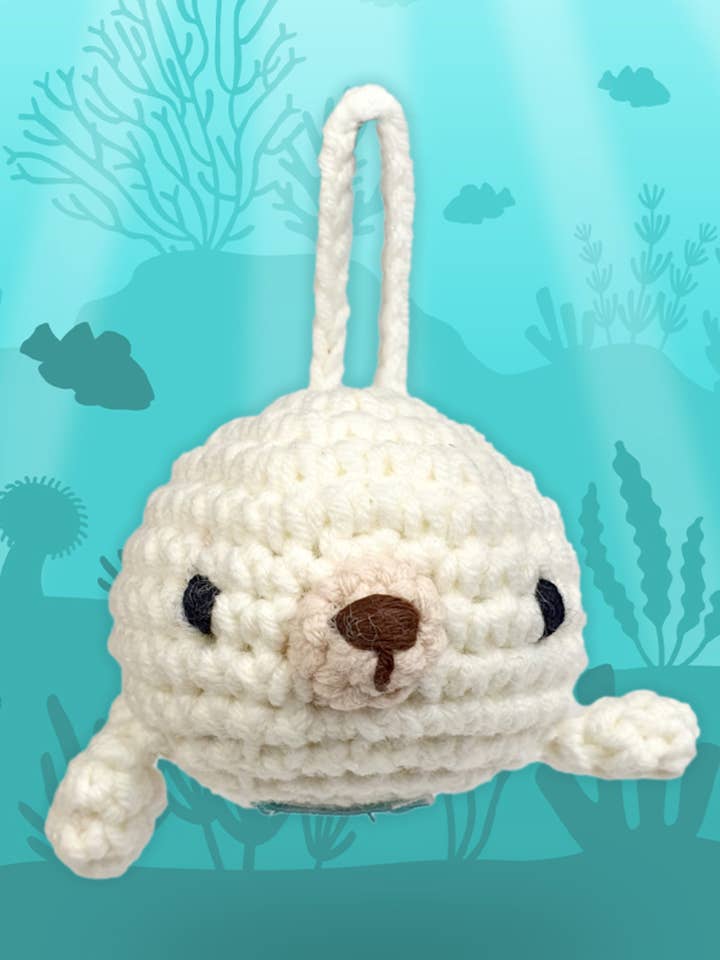 Knit Seal Ornament for wholesale by Silk Road Bazaar