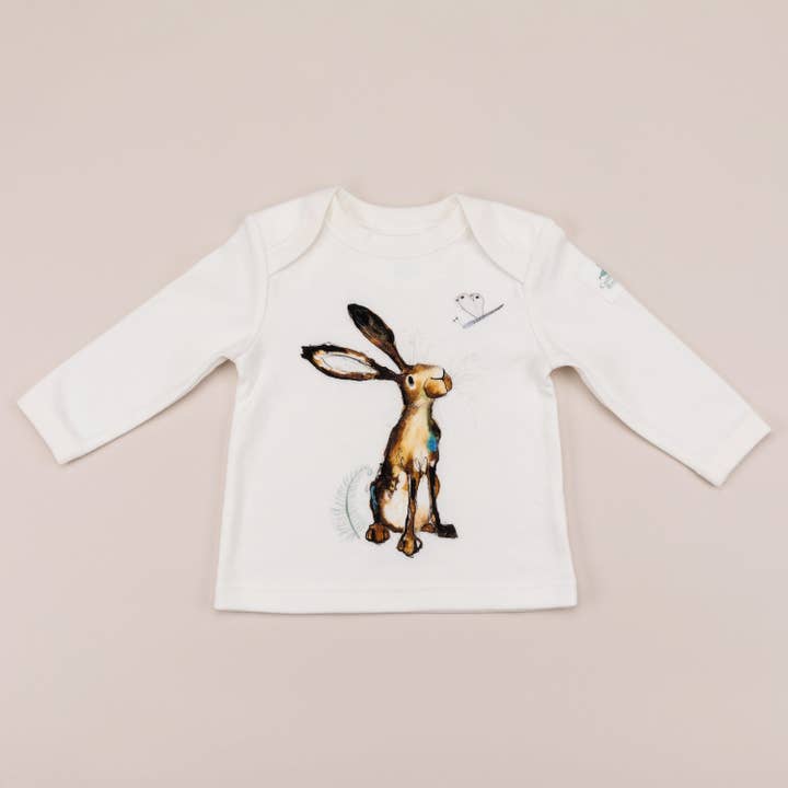 Catherine Rayner Trading Ltd – wholesale Screen-printed t-shirt – Kids – Molly Hare Print Long Sleeve T-Shirt1