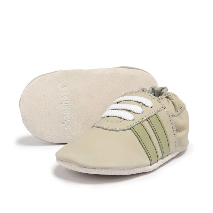 Green VIGIL - SHOOSHOOS BABY SHOES LEATHER SNEAKER BOOTIE for wholesale on Faire