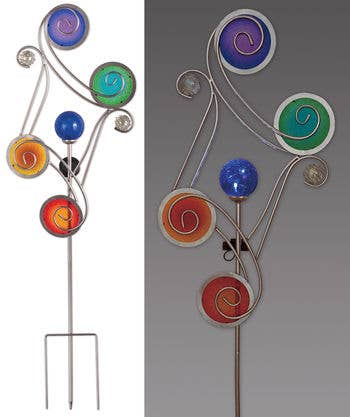 Sunset Vista Designs - Vente Piquets de jardin/pelouse - Piquet solaire Circle - Multi 541