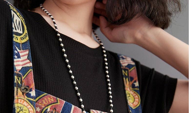 Blå Sommerprintede jeansshorts med stropper til kvinder for engroshandel på Faire8