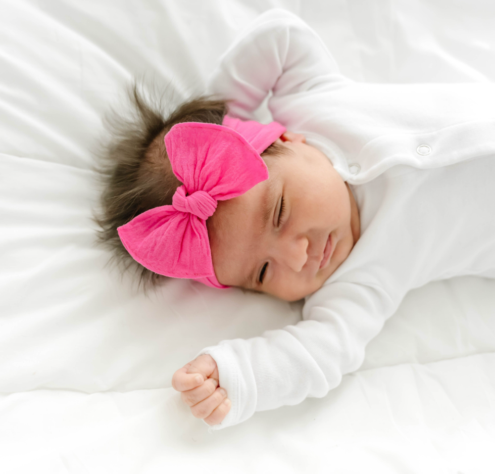 Baby Bling Bows - Vendita all'ingrosso Fiocco per capelli - Neonati - Fascia per capelli Baby Bling® Itty Bitty Knot, piccola e morbida, in nylon25