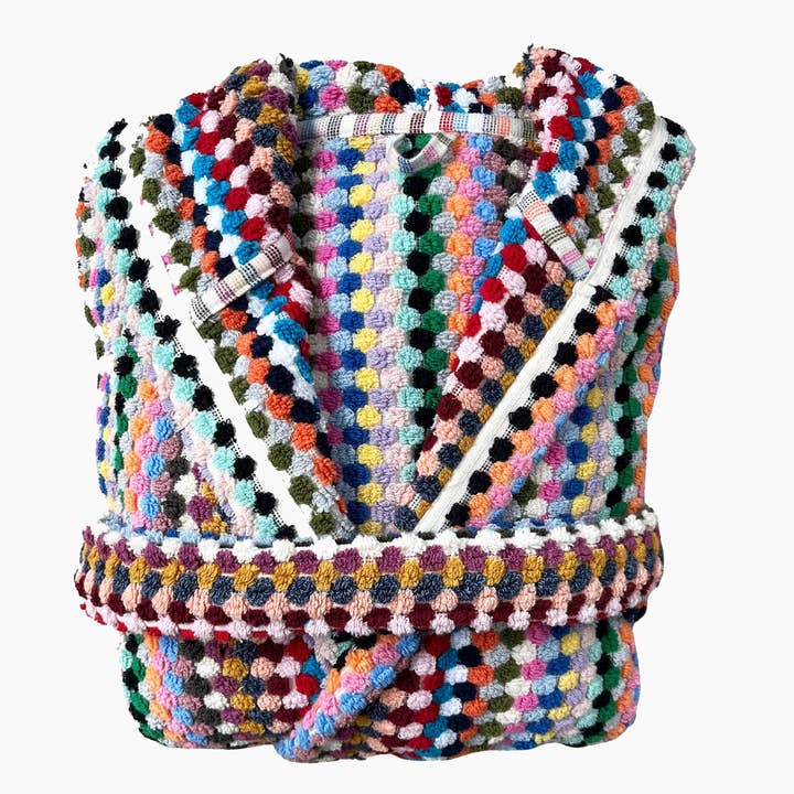 Kikoya - Wholesale Robe - Unisex - Pom Pom Bathrobe Handloom Turkish Cotton Resort Heavy Luxury7