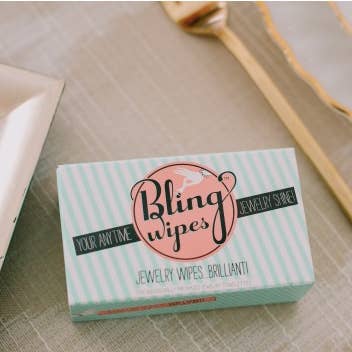 Bling Wipes - Wholesale Jewelry Cleaner - Bling Wipes Box of 1O Wipes