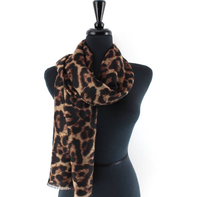 Pretty Persuasions - Wholesale Scarf - Women's - S25212 Animal Print Lightweight Scarf1