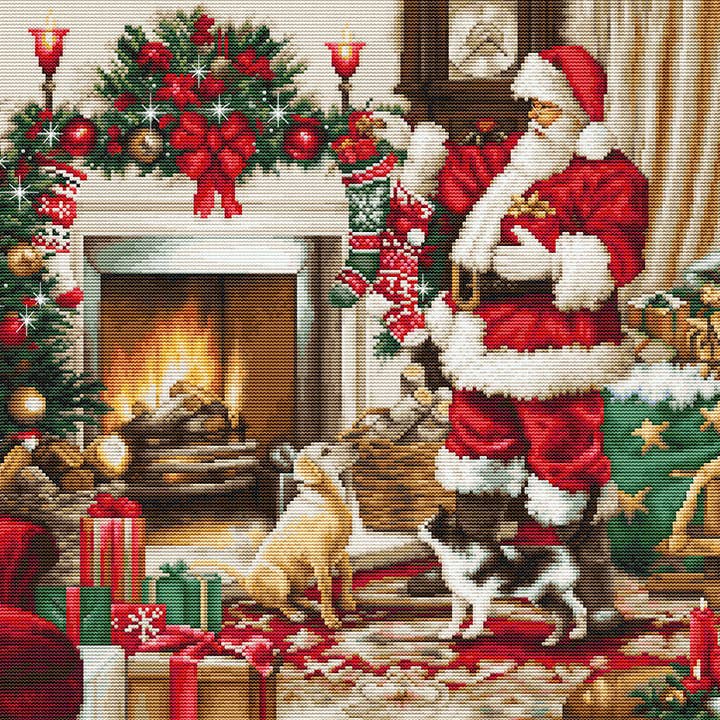 Korsstingssæt Luca-S GOLD - Julemandsinteriør, BU5100 for engroshandel hos Luca-S