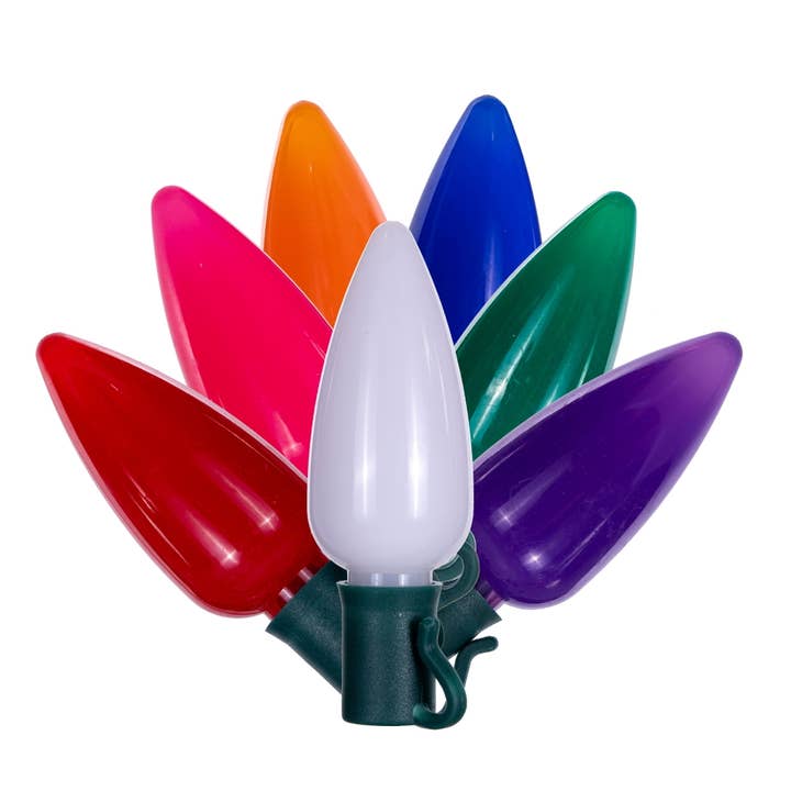 Vickerman 25Lt LED C9 Multi Ceramic Gw 12"Sp 25'L for wholesale on Faire1