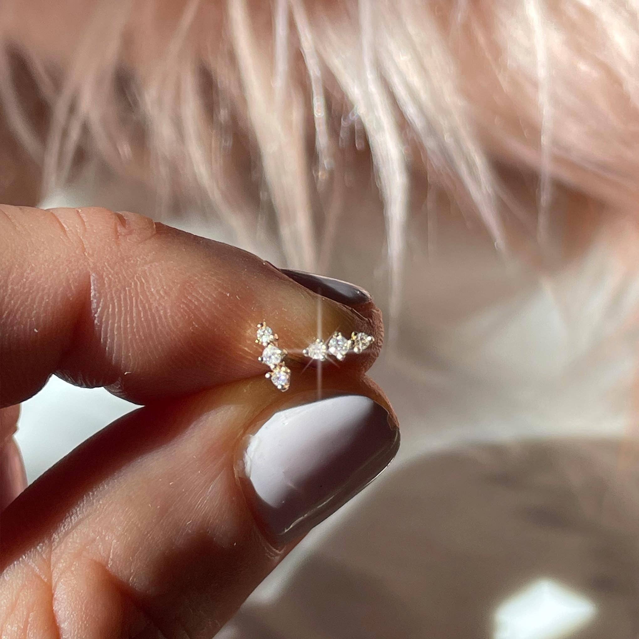 La Kaiser - Vente Clous d'oreille - Clous Diamond Lane en or 14 carats1