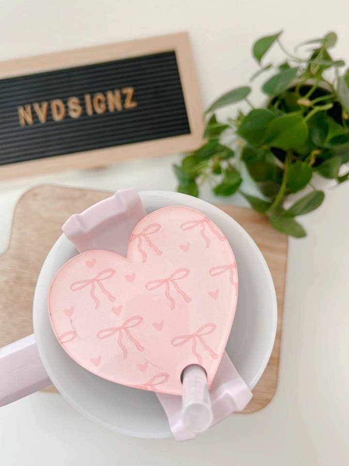 Juego de Tapas para Vaso Stanley Coqueta Rosa Femenina para venta al por mayor de NVDSIGNZ