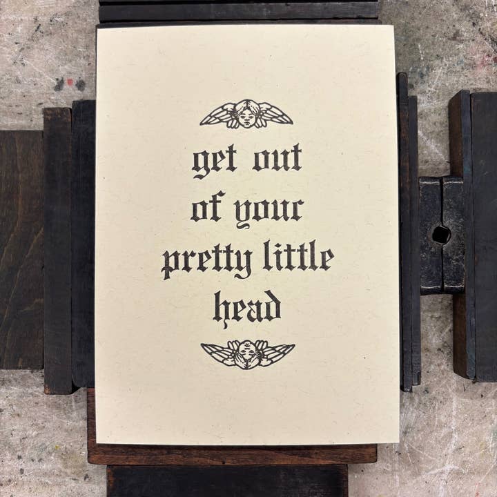 Base Camp Printing Co. - Wholesale Art Print - Get Out of Your Head 5x7 Print2