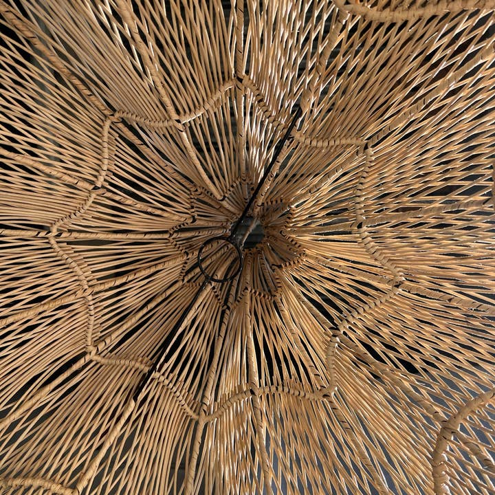 Office Objets - Wholesale Chandelier/Hanging Light - Pendant light, flower-shaped rattan fixture, tulip, corolla H:80cm D80cm56