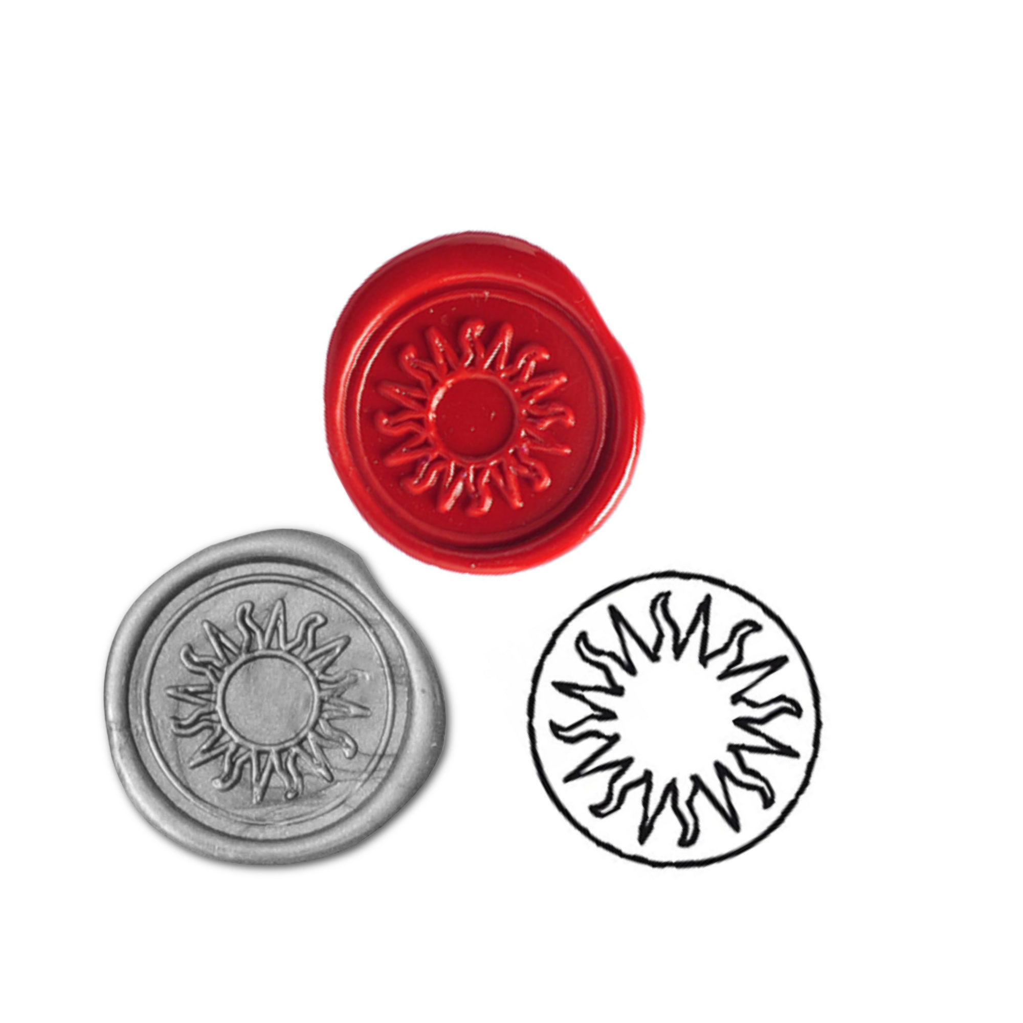 Exaclair - Wholesale Sealing Wax - Jacques Herbin Brass Seals for Wax - Symbols4