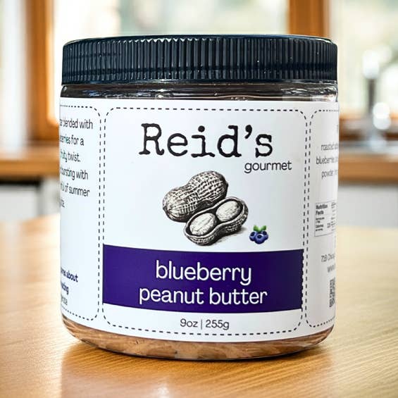 Blueberry Peanut Butter – Small-Batch, Naturally Flavored for wholesale by Reid's Gourmet