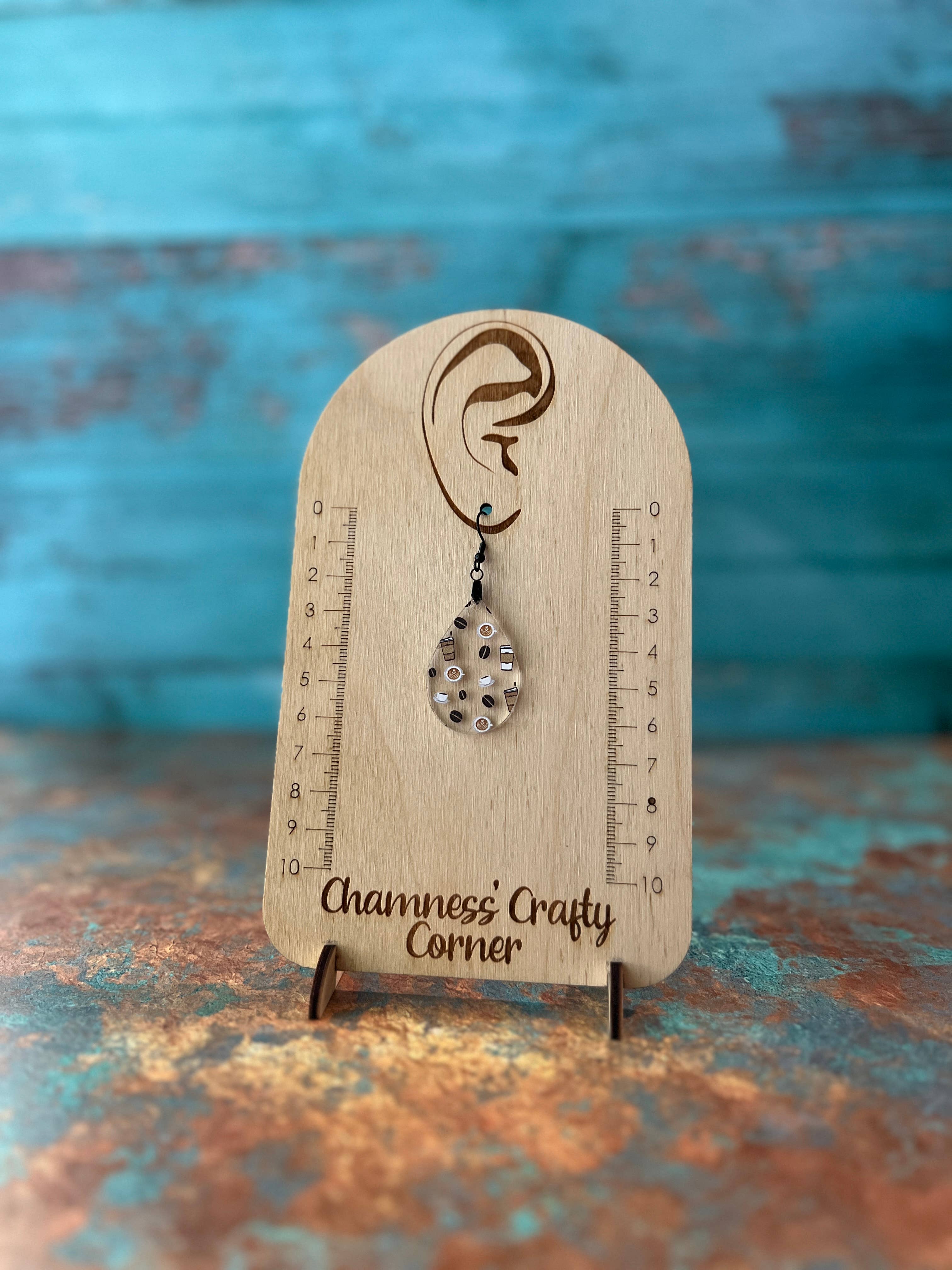 Chamness' Crafty Corner - Wholesale Dangle Earrings - Coffee Cups and Bean Earrings5