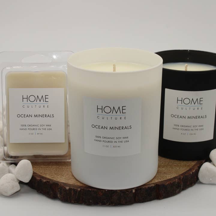 Ocean Minerals Soy Candle for wholesale by Home Culture