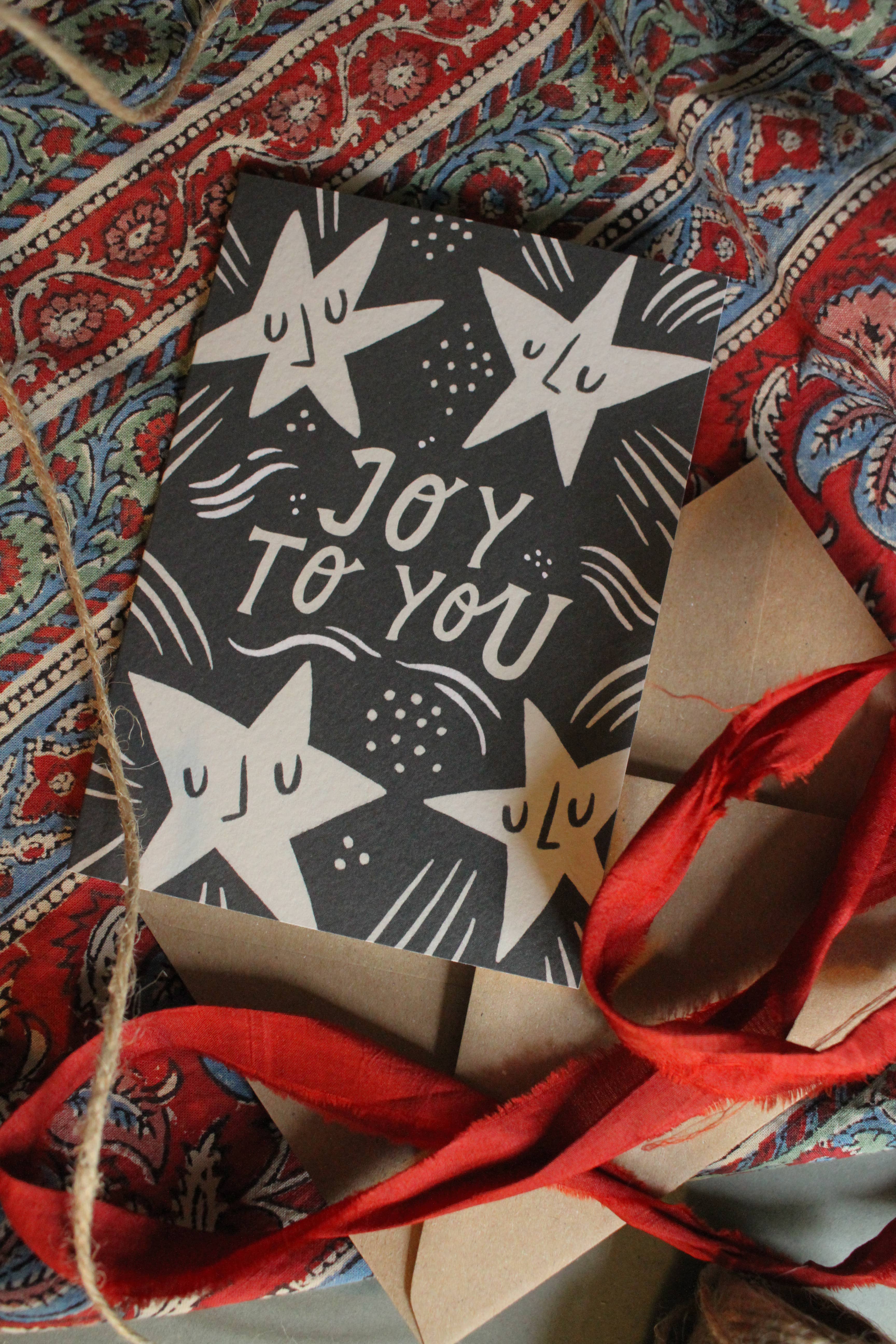 Lauren Marina – wholesale Christmas card – 'Joy To You' Modern Christmas Card2