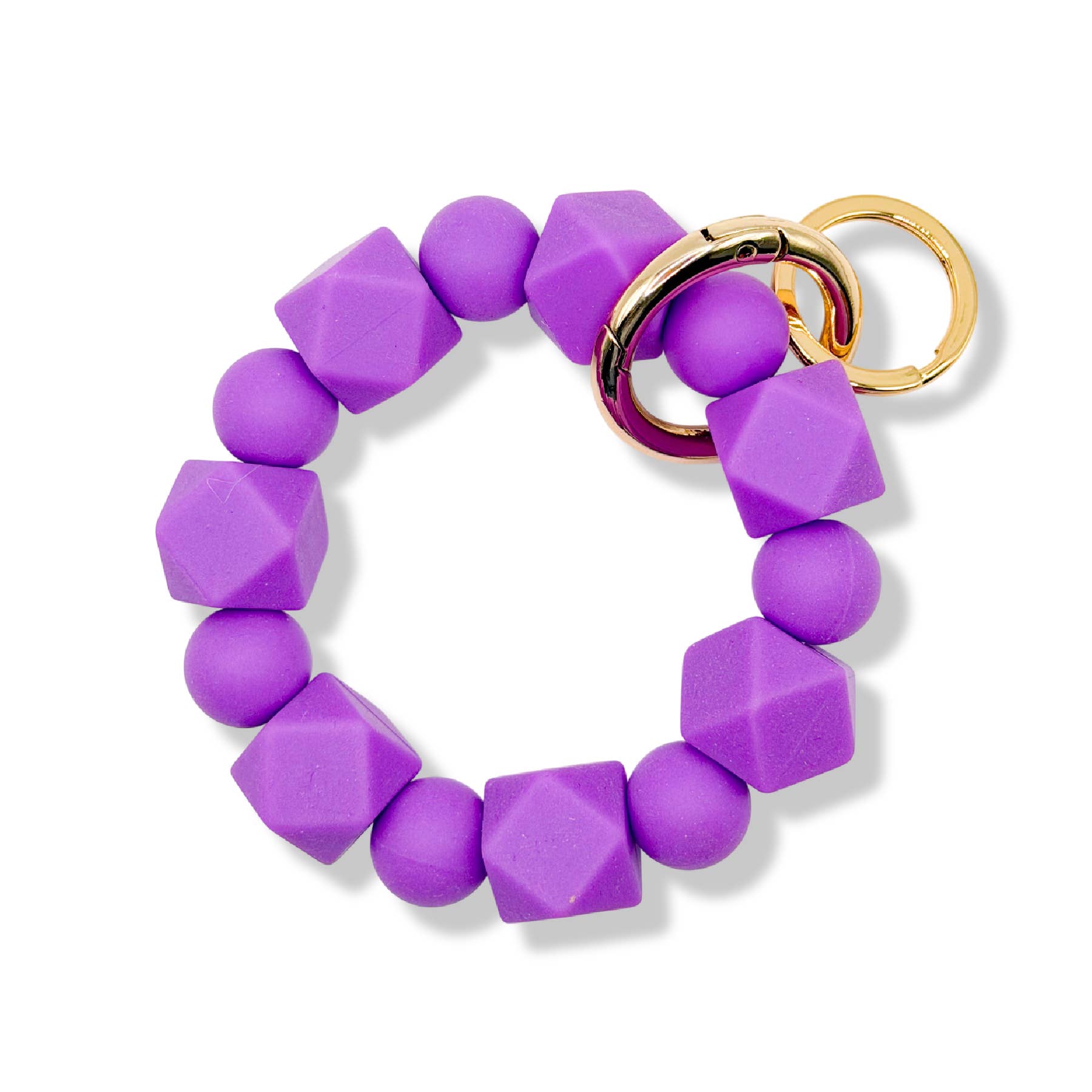 Cleary Lane – wholesale Keychain – Women's – Beaded Wristlet Keychain Hexagon Silicone18