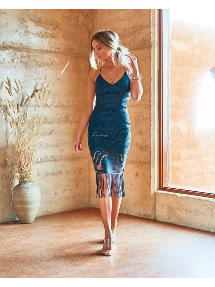 Twosisters The Label - Wholesale Dress - Women's - Khaleesi Dress - Midnight Teal