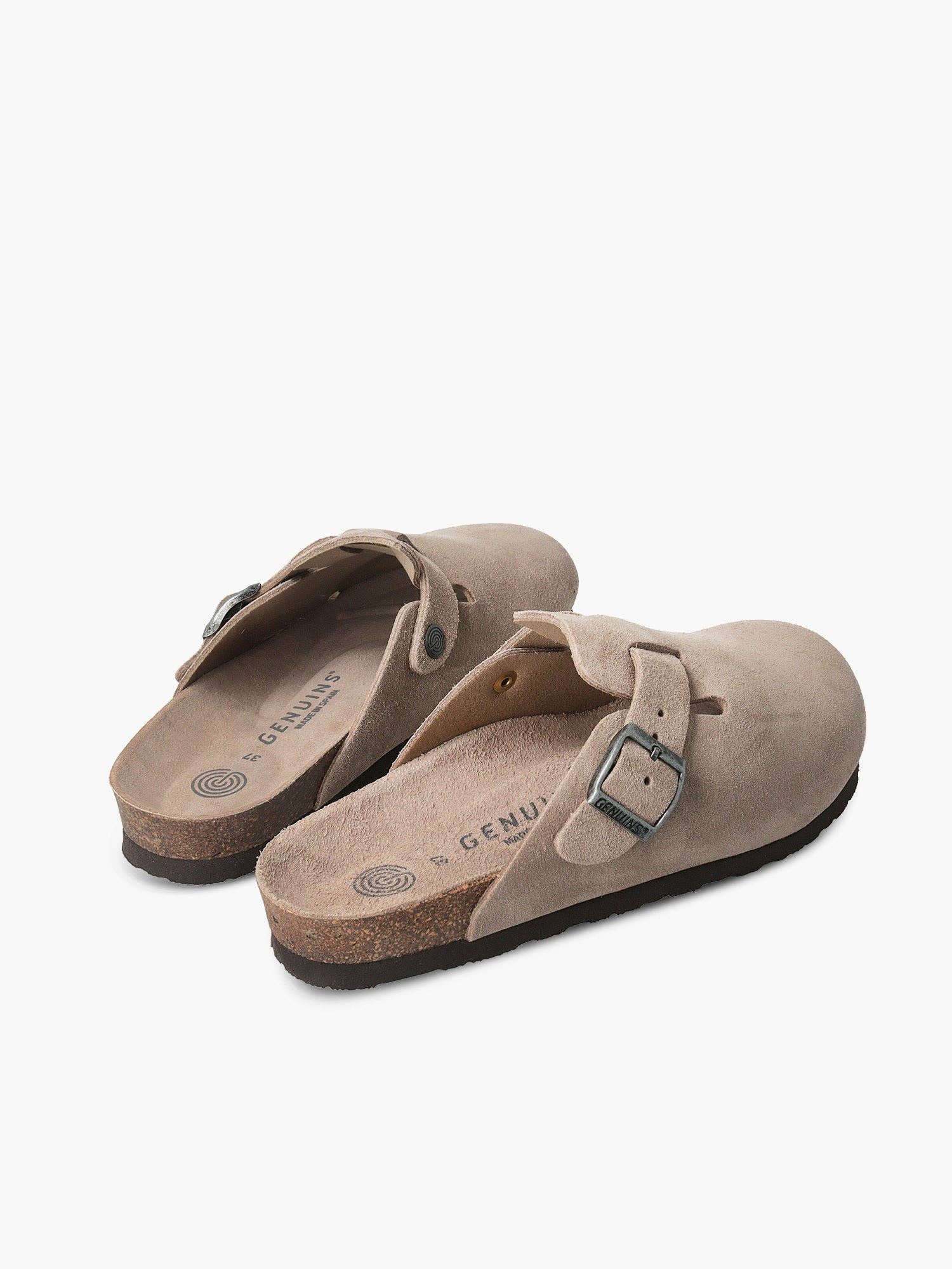 GENUINS - Wholesale Sandals - Women's - RIVA VELOUR TAUPE Unisex6