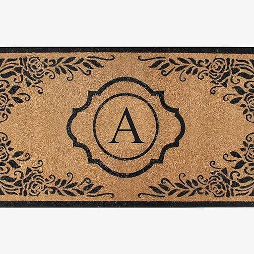 A1 home collections - Wholesale Door Mat - A1HC Coir Anti-Shed Treated Monogrammed Doormat 36X72