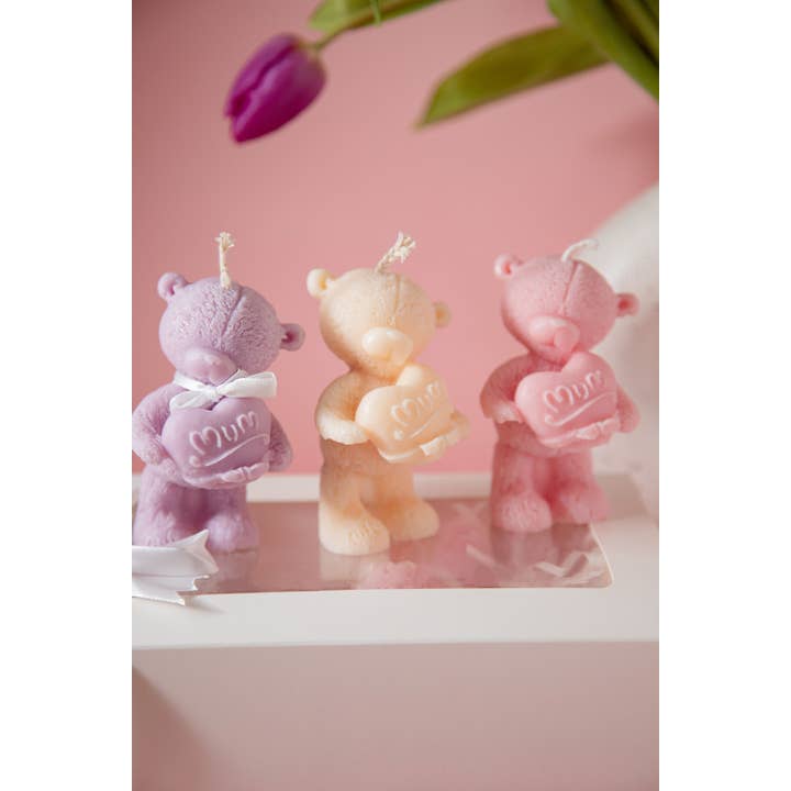 Ritual Spirit ltd – wholesale Prydnadsljus – Teddy björnljuskollektion | Rosbjörn | Liten och stor2