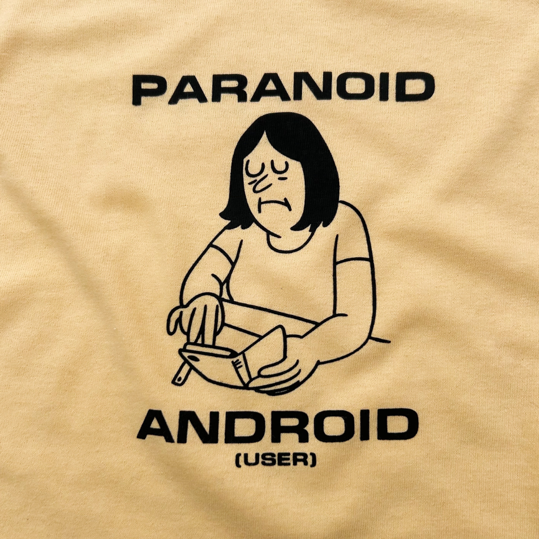 ZZZEBRAAA LIMITED – wholesale Screen printed t-shirt – Women′s – Paranoid Android (User) - Cropped Fit Baby Tee - Yellow Haze2