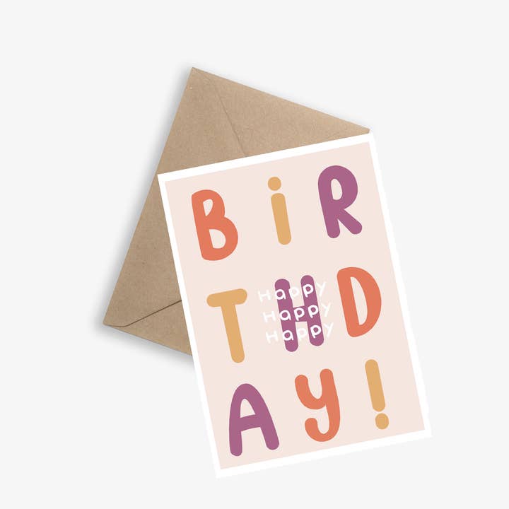 Happy Happy Happy (Happy Happy Happy) - Single Card for wholesale by LE PAPIER GRAPHIQUE