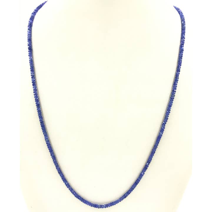 Sapphire Faceted Beaded Gemstone Necklace for wholesale by Weatherham Estate Treasures