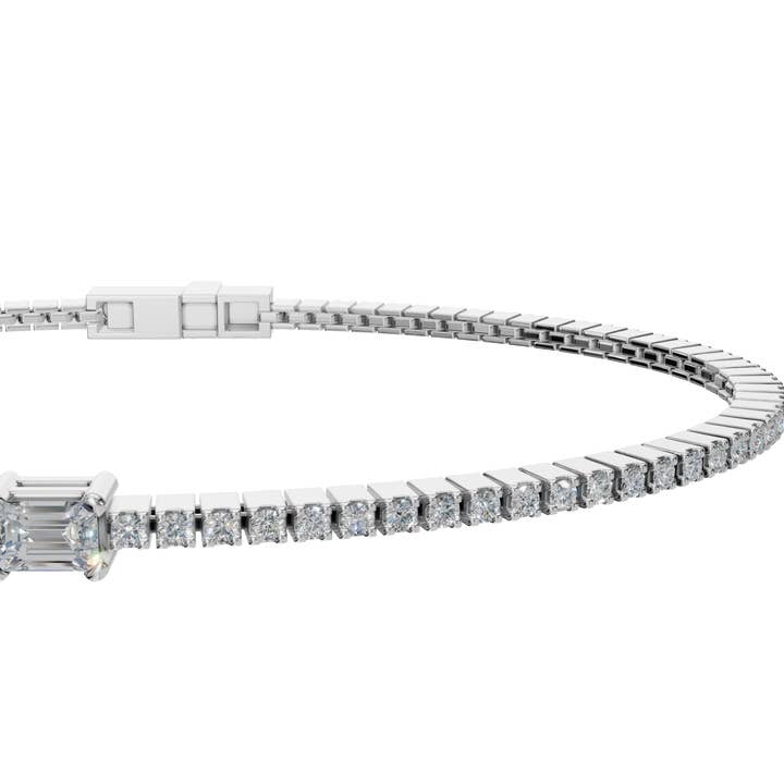 PureYou Jewelry - Wholesale Bangle Bracelet - Women's Tennis Bracelet with 1Ctw Natural Diamond in Gold2