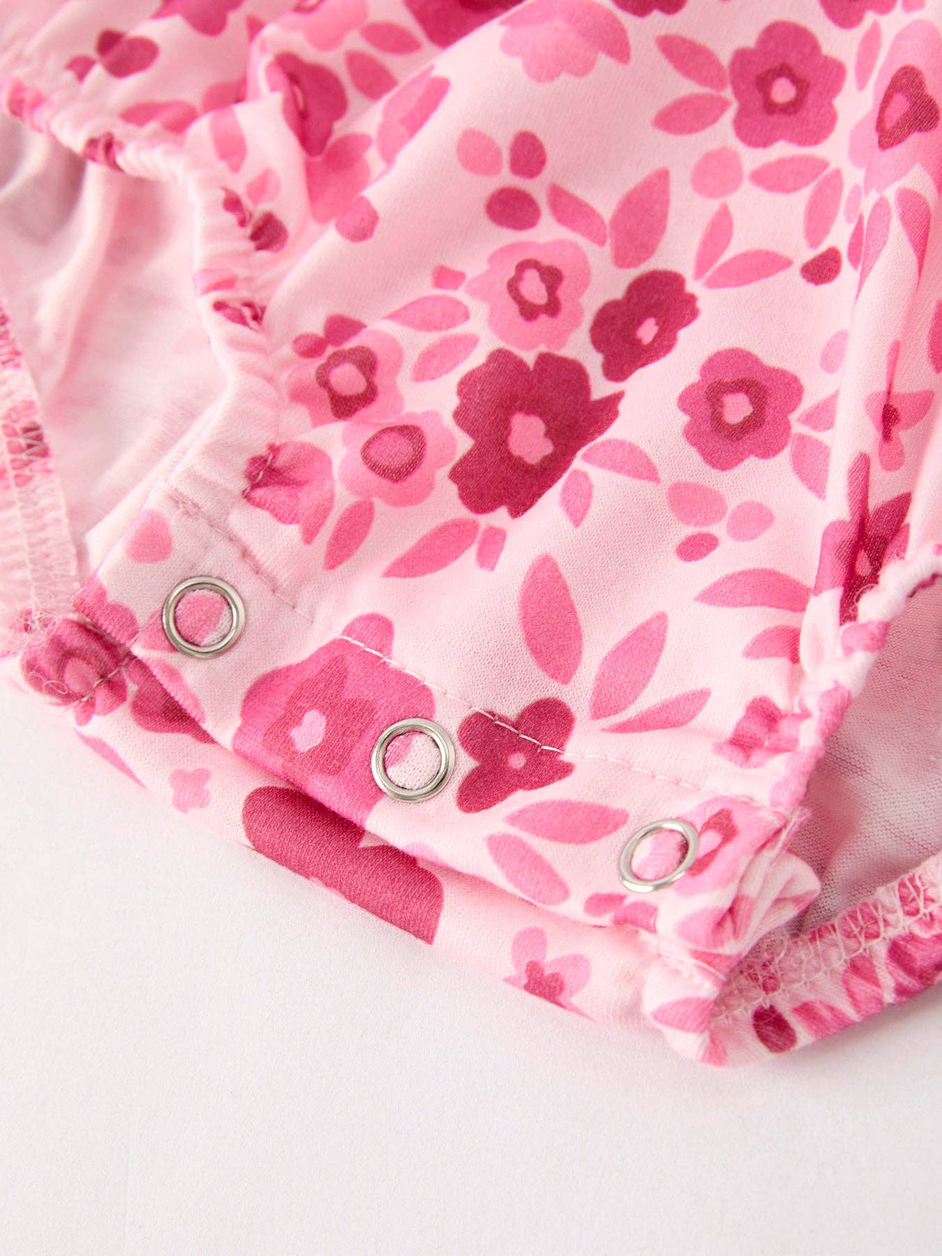 Rylee Faith Designs - Wholesale Bodysuit (Non-Footed) - Baby - Boots Smocking Embroidered Short Sleeve Floral Baby Girl Romper3