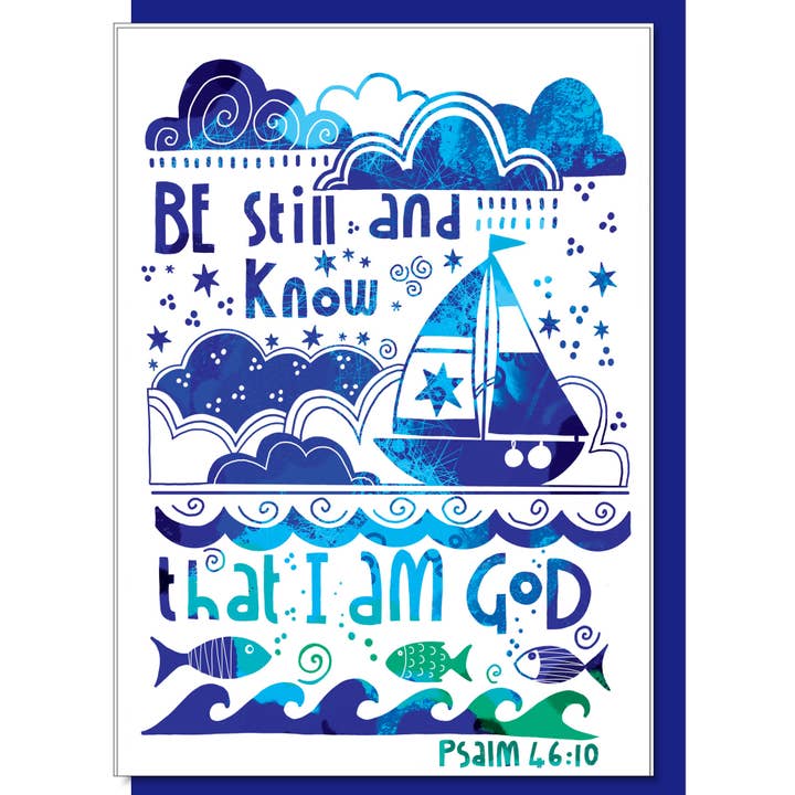 Christliche Grußkarte „Be Still and Know“ für den Großhandel von Just Cards Direct