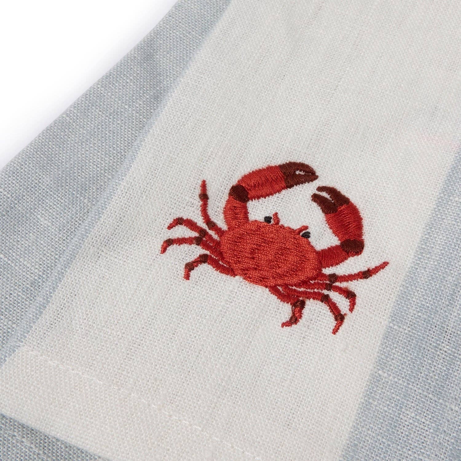 Sophie Allport – wholesale Dinner & cloth napkin – Coastal Boats Embroidered Linen Napkins (Set of 4)5
