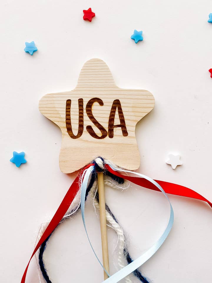 Goldie Letter Company - Wholesale Toy Wand - Kids - USA Star Wand1