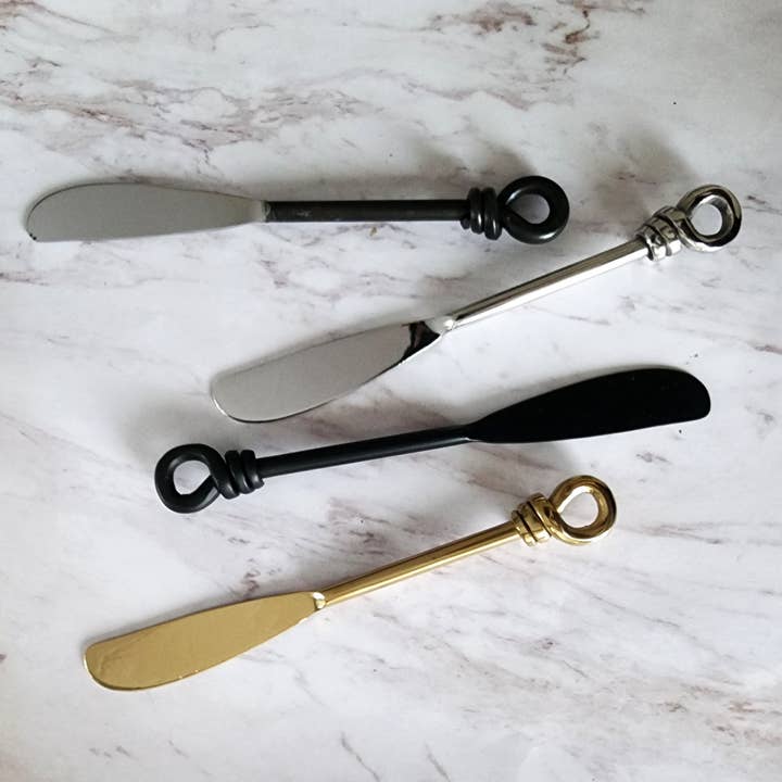 4 Piece Set - Twist Knot Handles Spreader Set - Gift Boxed for wholesale by Gibb & Daan