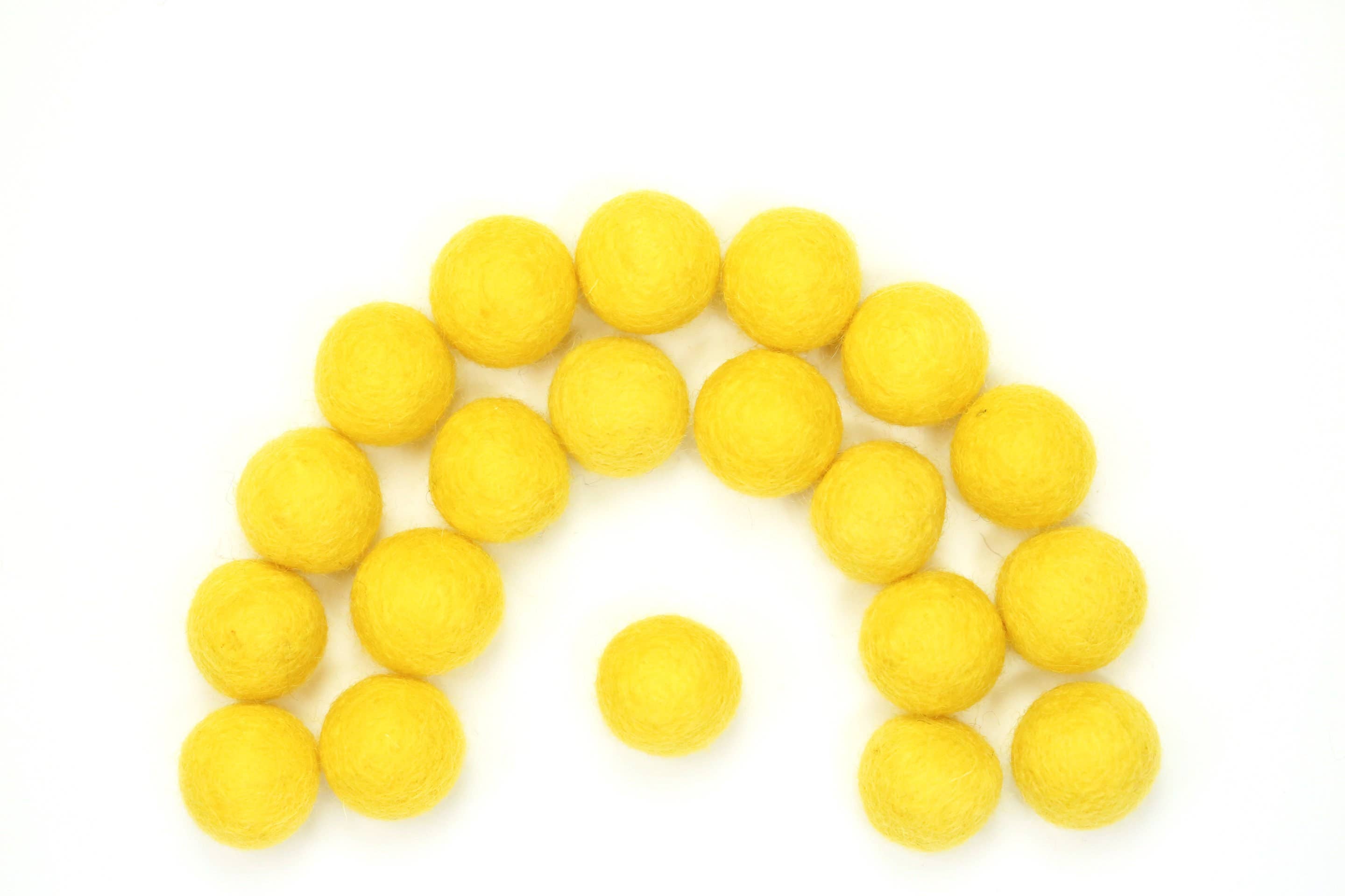 The Felt Pod - Wholesale Craft Supplies - 2.5 cm Felt Balls 100 Pieces -for DIY Garland Wool Beads28