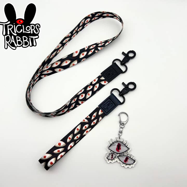 Triclops Rabbit - Wholesale Lanyard - Unisex - Neck and Wrist Lanyards with Keychain