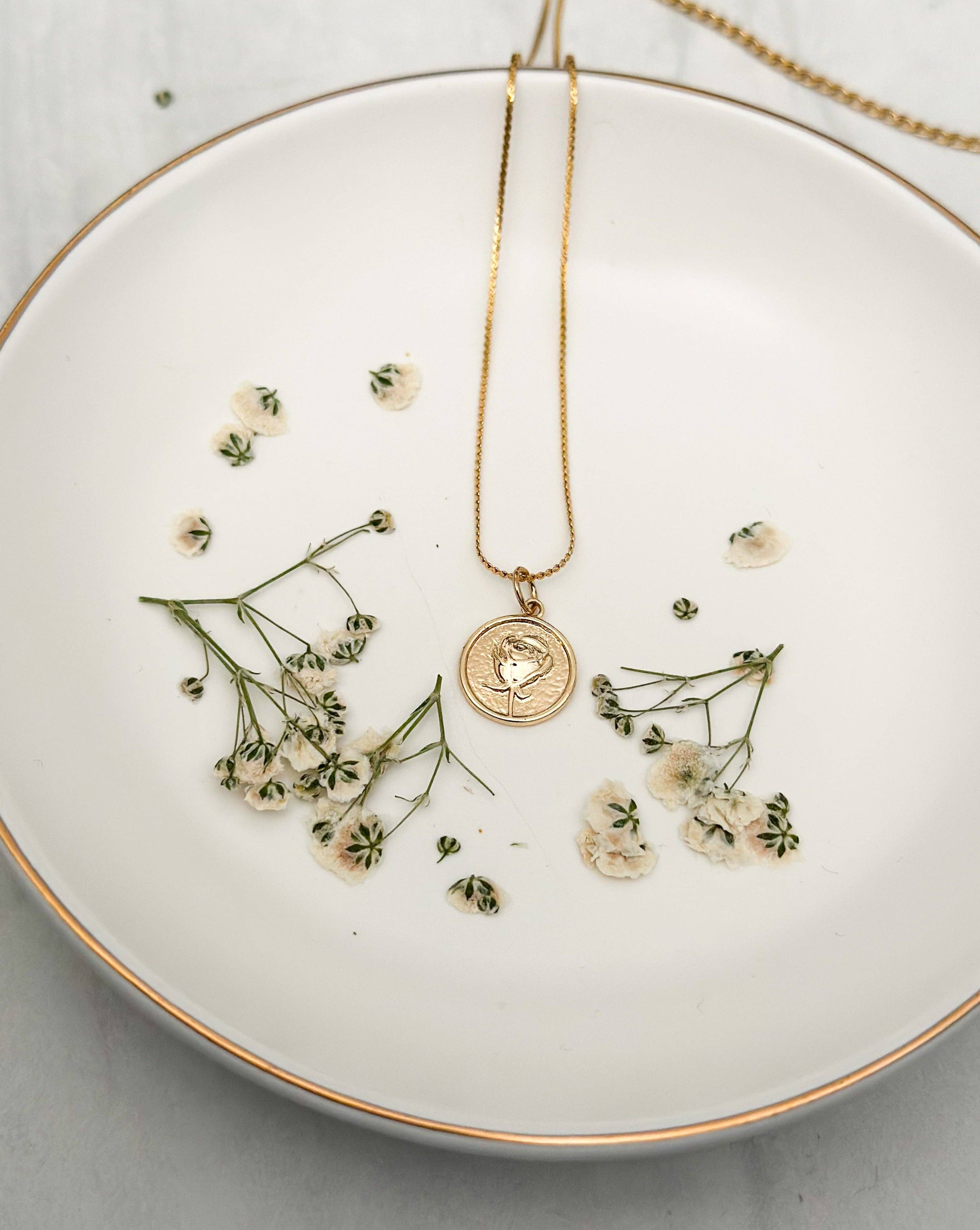 Daisy Mae and Company - Wholesale Pendant/Charm Necklace - Gold Flower Necklace0
