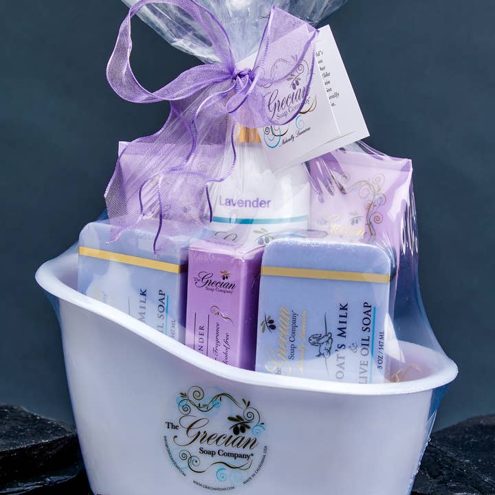 The Grecian Soap Company - Wholesale Bath & Body Set - Deluxe Bathtub Gift Set