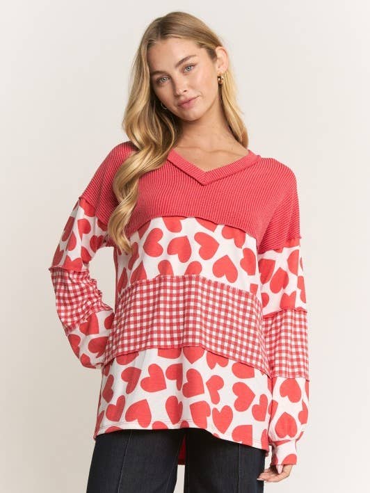 Maglia a Maniche Lunghe per San Valentino T5877HE15 per la vendita all'ingrosso da parte di Sunday Morning