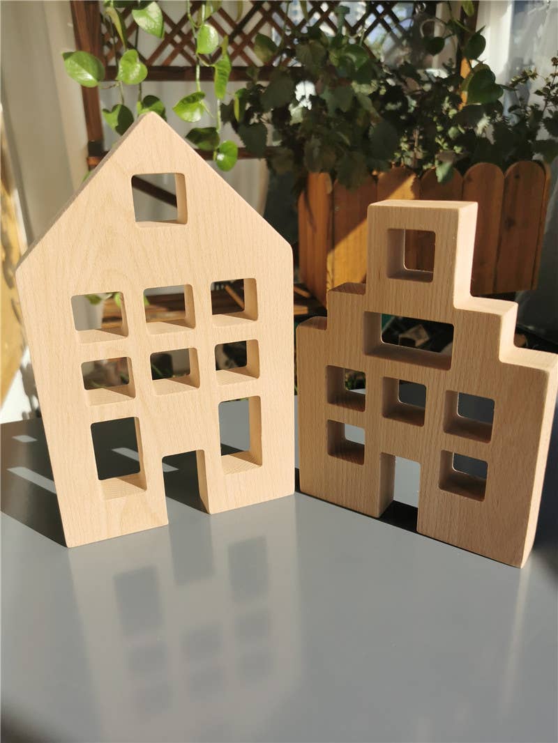 Tinitastic – Großhandel Holzspielzeug – Kinder – Haus-Set – Niederländisches Holzhaus mit Acrylwürfeln9