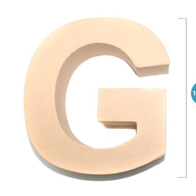 Aktual / Dekora Import S.A - Wholesale Decorative Tabletop Object - SCRAP PAPER LETTER SMALL 'G'0